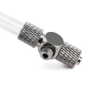 Mini joints à vis à torsion rapide <span class=keywords><strong>PB</strong></span> pneumatique en forme de T filetage moyen M3 M5 M6 raccords de tuyau d'air à une touche connecteur de Tube enfichable - Product Image 5