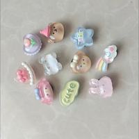 Breloques florales unisexes en résine crémeuse pour lacets de chaussures, motifs de dessins animés mignons, à faire soi-même, fabriquées en Chine Wsd