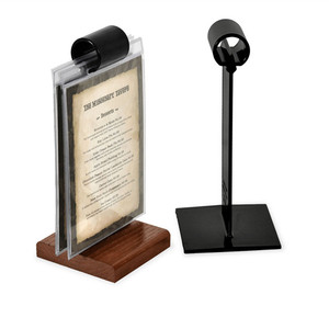 Factory OEM Cheap Black Acrylic <strong>Display</strong> <strong>Stand</strong> Flip <strong>Menu</strong> <strong>Stand</strong> Holder - Product Image 3