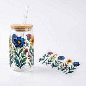Pegatinas de Transferencia UV DTF, Calcomanías 3D en Relieve Resistentes al Agua <span class=keywords><strong>para</strong></span> Vasos, Venta al Por Mayor de Fábrica - Product Image 1