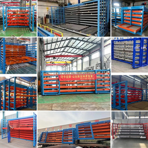 Heavy Duty <strong>Steel</strong> Stacking Racks &amp; <strong>Shelves</strong> Roll Out Drawer Rack for <strong>Stainless</strong> <strong>Steel</strong> Sheet Metal <strong>Storage</strong> - Product Image 4