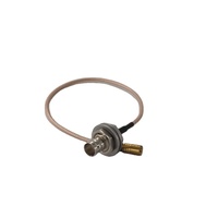 Cable coaxial RG179 de 75 ohmios con puente de 300mm BNC hembra Bulkhead SMB Mini Connector-Aislado con PTFE