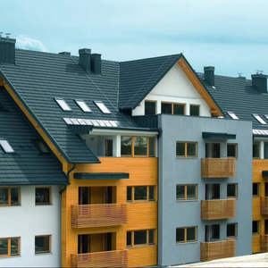 Tuiles de toiture en métal revêtues de pierre, résistantes à la chaleur, en forme de vagues, pour villa, entrepôt, atelier en extérieur - Product Image 3