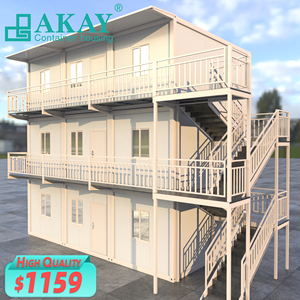 AKAY Dormitorio Prefabbricato in Container, Casa Modulare Sicura con Sistemi Elettrici e Idraulici Nascosti per Progetti Uffici - Product Image 3