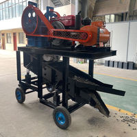 Concasseur à mâchoires mobile sur chenilles, moteur AC, haute productivité, capacité de 4 à 14 T/h, engrenage à roulement, machine de carrière de pierres et de roches, marque XLM