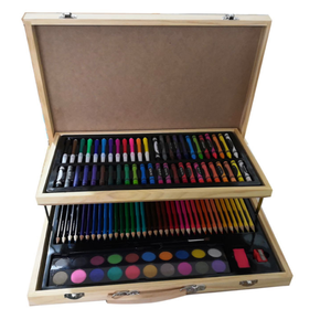 Ensemble de <span class=keywords><strong>dessin</strong></span> et de peinture portable pour artistes avec étui, cadeau pour la fête des enfants - Product Image 3