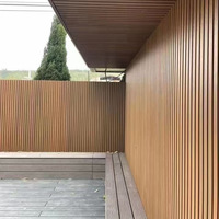 Revêtements muraux extérieurs en composite bois-plastique (WPC) co-extrudé, imperméables, modernes, à rainures creuses, pour la décoration de façades de maisons, usage extérieur domestique