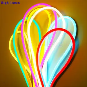 SMD 2835 Flexible Neons with 10mm Width PCB 120leds/meter 360 degree double side Matte Metallic Brushed led neon rope light
