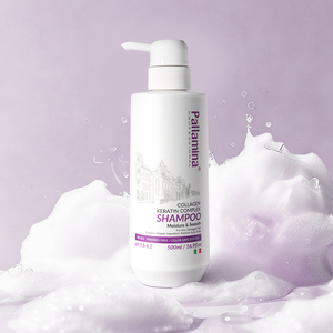 Shampoo à la kératine Pallamina, soin lissant et fortifiant pour les cheveux, marque privée OEM ODM, shampooing professionnel <span class=keywords><strong>sans</strong></span> <span class=keywords><strong>sulfate</strong></span> pour salon - Product Image 1