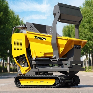 Vente directe usine TOROS Mini Dumper sur chenilles Micro Mini Dumper Camion à moteur diesel 4x4 Mini Camions bennes basculantes Prix compétitif - Product Image 6