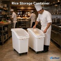 Conteneur de stockage de riz 140L pour armoire de cuisine, organisateur pour riz, céréales, haricots, boîte de rangement alimentaire avec tasse doseuse