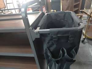 Chariots de nettoyage de linge de préposé de <span class=keywords><strong>chambre</strong></span> d'hôtel robustes chariot d'entretien ménager de concierge pour un nettoyage efficace du linge - Product Image 3