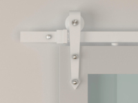 Rouleau en forme de flèche moderne Quincaillerie intérieure de porte de grange coulissante en bois pour hôtels appartements Ventes directes d'usine