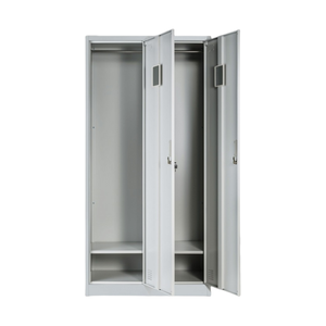 Tủ khóa thép 2 cửa với kệ có thể điều chỉnh và thanh treo thép cán nguội | cho văn phòng/trường học/phòng tập thể dục - Product Image 4