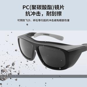 Gafas de Seguridad Láser con Marco Negro, Lentes de 2 mm, 10% de Transmitancia de Luz, Protección Contra Radiación Luminosa, Fábrica de Shenzhen - Product Image 4