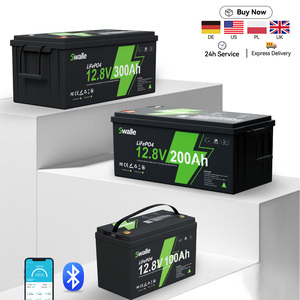 欧盟库存 12v 100ah 200ah 300ah Lifepo4 太阳能 Life Po4 锂离子电池组，适用于 24v 48v 72v 锂高尔夫球车电池 - Product Image 1