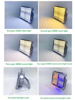 Projecteur Portatif et Rechargeable Solaire avec Éclairage d'Urgence Multifonctionnel USB Mobile