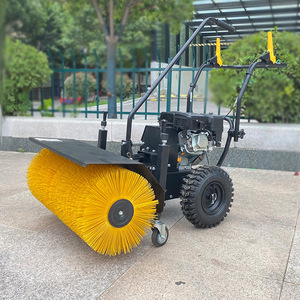 Máquina Quitanieves Pequeña de Empuje Manual a Gasolina, Cepillo Rodante para Barrido de Nieve en Carreteras y Caminos, para Uso Municipal y Ambiental - Product Image 3