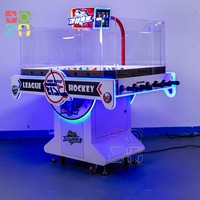 Machine de jeu d'arcade de hockey sur glace de sports d'intérieur à pièces BUBBLE Table de hockey sur air haute visibilité jeu de pièces à effet bulle