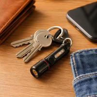 Senter Gantungan Kunci EDC Gaya Baru Bright Bird, Dapat Diisi Ulang USB, Tahan Air IP55, Mini Portabel