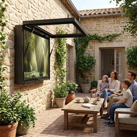 Boîtier TV extérieur personnalisé en métal, résistant aux intempéries, indice IP55, avec ventilateurs de refroidissement, couleur personnalisée, ODM OEM