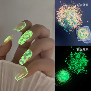 Polvo Fluorescente que Brilla en la Oscuridad para Uñas, Resina Epoxi, Pigmento Luminoso de Larga Duración para Manicura, Venta al Por Mayor - Product Image 3