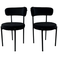 Chaise de banquet en velours capitonnée de qualité supérieure avec pieds en métal, restaurant, café, mobilier de maison, chaise de salle à manger moderne rembourrée