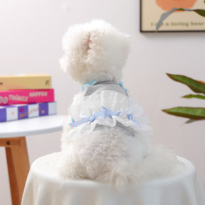 PETCIRCLE Ropa de Primavera/Verano para Perros y Gatos, Camisetas sin Mangas de Tela Seersucker - Product Image 1