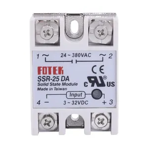 SSR-10DA 25DA 40DA 50DA 60DA 75DA 80DA 90DA fabrika fiyat yüksek sıcaklık dayanımı tek fazlı solid state röle