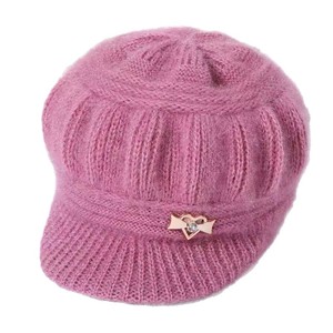Women's Knitted Wool <b>Hat</b> Pink Warm Windproof Autumn <b>Winter</b> Casual Stylish Commute Anti Pilling Pumpkin <b>Hat</b> - Product Image 5