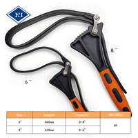 Clé à filtre à huile réglable en nylon et TPR de 6'' et 8'', outil de démontage flexible pour réparation automobile