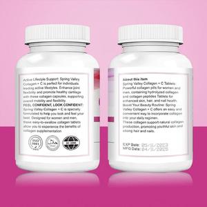 Comprimés de collagène OEM, compléments antioxydants pour la santé de la peau, des articulations, des cheveux <span class=keywords><strong>et</strong></span> des ongles, vitamines C, E, biotine, comprimés de soin de la peau au collagène - Product Image 6