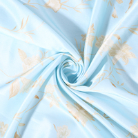 Tissu Jacquard Floral Tissé en Brocart Teint en Fil 30% Soie 70% Coton pour Robe Italienne Personnalisée de la Fabrique Caizi