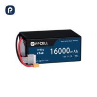 Полутвердотельный аккумулятор 6S, высоковольтный 22.2В 8000мАч 70C LiPo аккумулятор для FPV дронов и БПЛА