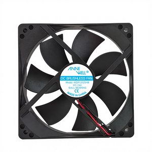 批发 120x120x25mm 24V 直流轴流风扇 双滚珠轴承 50000 小时寿命 高风量 113CFM 适用于服务器/工业机柜/电源风扇 - Product Image 1