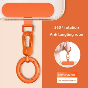 Zinc Alloy Phone Lanyard with 360 Rotation Anti-Tangling Rope <b>Hook</b> <b>Clip</b> & Buckle-Mobile Phone Accessories - Product Image 5