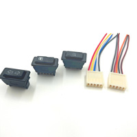 Arnés de cableado para interruptor elevalunas de coche, cinco cables, cinco puertos, conector de cable de cobre, ajuste estándar