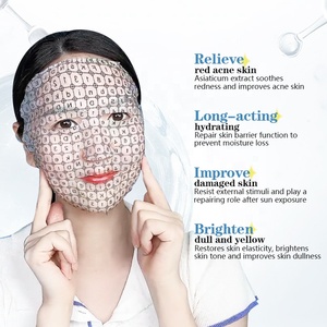 <span class=keywords><strong>Masque</strong></span> en <span class=keywords><strong>tissu</strong></span> translucide à motif alphabet, format voyage, éclaircissant, à la vitamine C, au rétinol et à la centella, sensation soyeuse, biologique, marque privée - Product Image 3