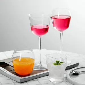 wholesale products Belgian designer cooperation tall crystal wine glass ultra-thin whiskey glass household water glass