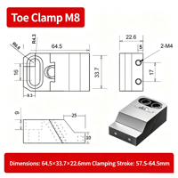 Nouveau produit M6/8/10/12 Mors lisses MINI OK Vice Serre-joints à coin de précision Modulaire simple pour usinage industriel CNC