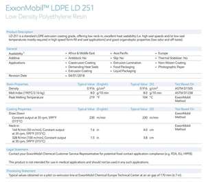 <b>LDPE</b> LD251MFR 8.0 Coating Grade <b>Ldpe</b> Granules <b>Ldpe</b> Virgin Granule for Non-Woven Coating - Product Image 2