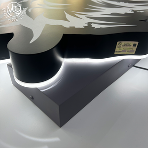 Letrero LED Retroiluminado con Cabeza de Águila Personalizada y Halo Blanco para Marca Deportiva - Product Image 4