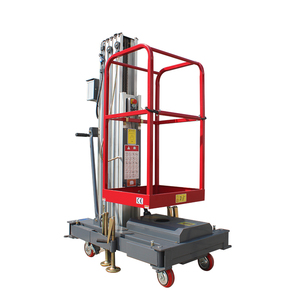 Plateforme de travail aérienne hydraulique portable en aluminium pour une seule personne, échelle à mât vertical - Product Image 4