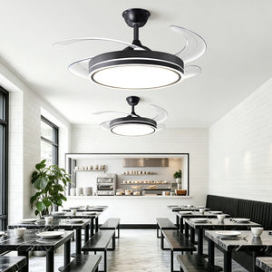 Ventilateur de plafond <span class=keywords><strong>LED</strong></span> moderne et classique à moteur DC de 42 pouces, CRI 90 élevé, avec télécommande et variateur d'intensité, idéal pour le salon - Vente chaude - Product Image 4