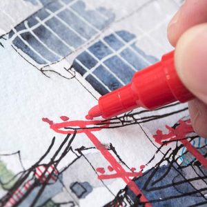 Ensemble complet de marqueurs de peinture Uni <span class=keywords><strong>Posca</strong></span>, stylo or et argent, pointe fine, 24 couleurs (PC-3M), marqueurs de peinture acrylique <span class=keywords><strong>POSCA</strong></span> - Product Image 4