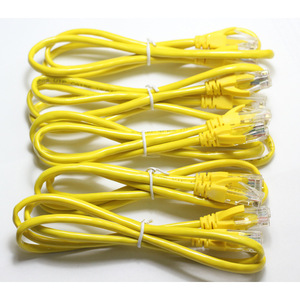 Cat5e Patch <b>Cables</b> 0.2m 1m 2m 3m Yellow Network <b>Cable</b> <b>For</b> <b>Computer</b> Networking Ethernet Connection - Product Image 1