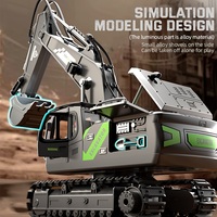 Nouveau Kit de Jouets Camion Excavateur RC en Alliage à 12 Canaux 2.4G avec Télécommande, Véhicule d'Ingénierie, Vente Directe Usine