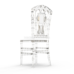 Commercio all'ingrosso a buon mercato knock giù acrilico corona di cristallo di cerimonia nuziale trasparente sillas <span class=keywords><strong>tifany</strong></span> - Product Image 3