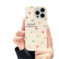 Coque de téléphone portable en TPU antichoc et étanche, style Ins, avec impression de petits cœurs, pour iPhone 8, X, Xr, Xs Max, 11, 12, 13