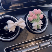 Diffuseur de parfum pour voiture, clip de ventilation unique fait main en alliage moderne, papillon scintillant en cristal, décoration intérieure